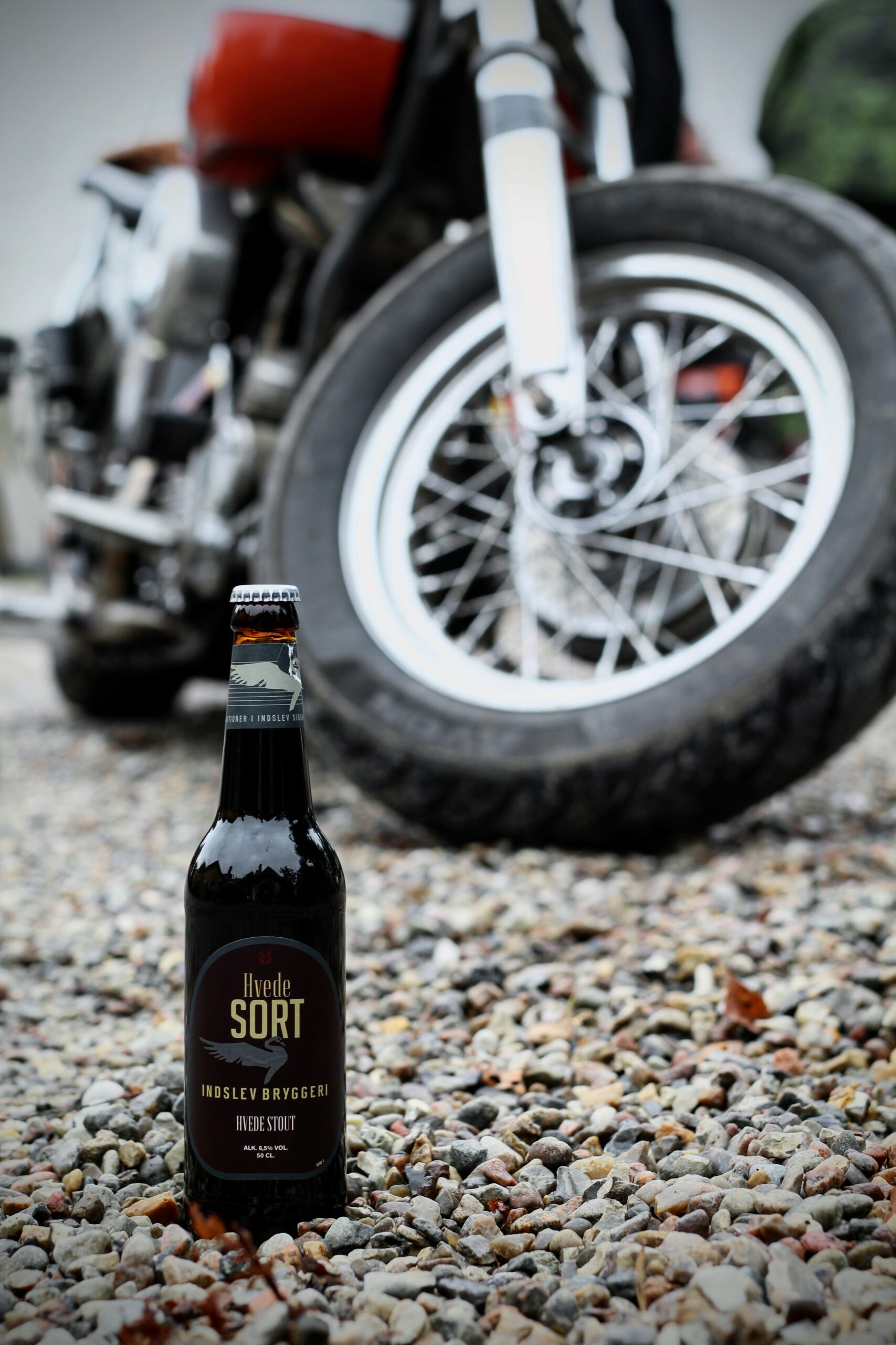 Indslev Bryggeri - Sort Hvede - Hvedeøl - Motorcykel - Miljø